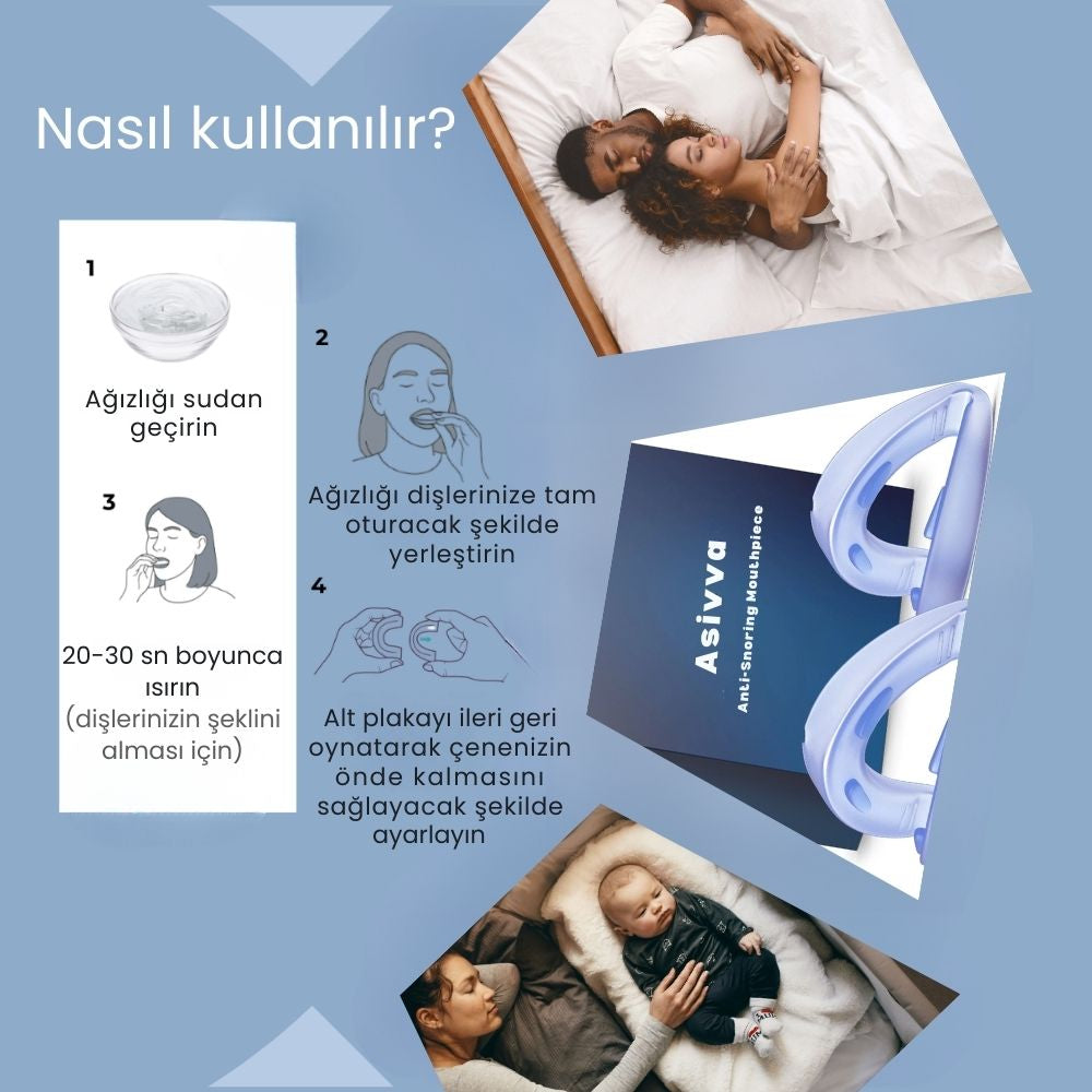 Asivva Horlama Karşıtı Uyku Ağızlığı