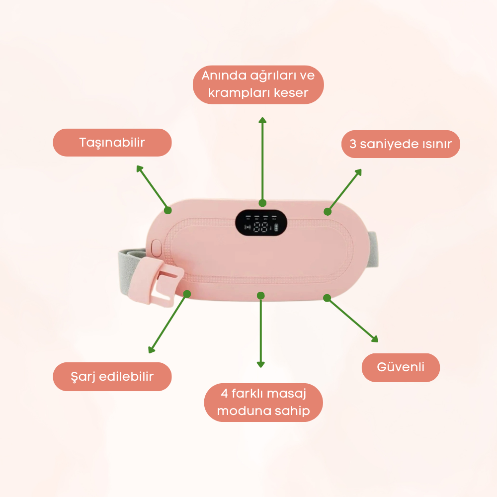 Asivva Akıllı Isı ve Masaj Kemeri