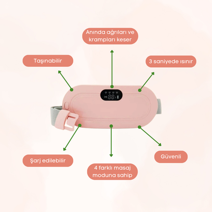 Asivva Akıllı Isı ve Masaj Kemeri