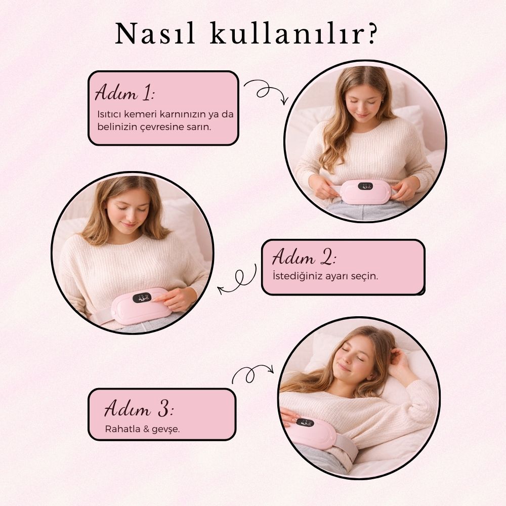 Asivva Akıllı Isı ve Masaj Kemeri