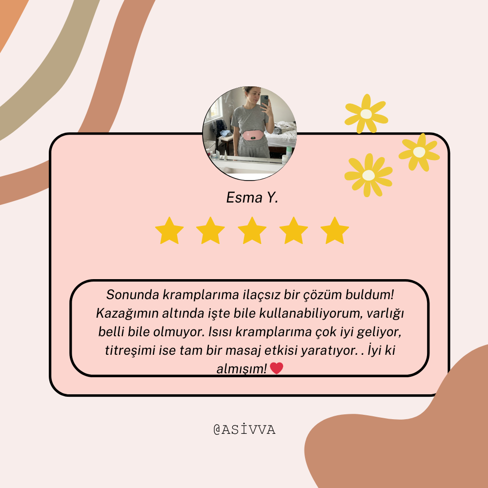 Asivva Akıllı Isı ve Masaj Kemeri