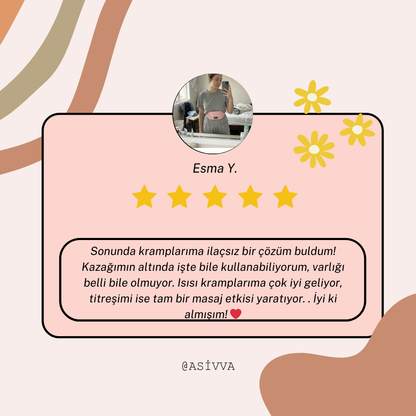 Asivva Akıllı Isı ve Masaj Kemeri