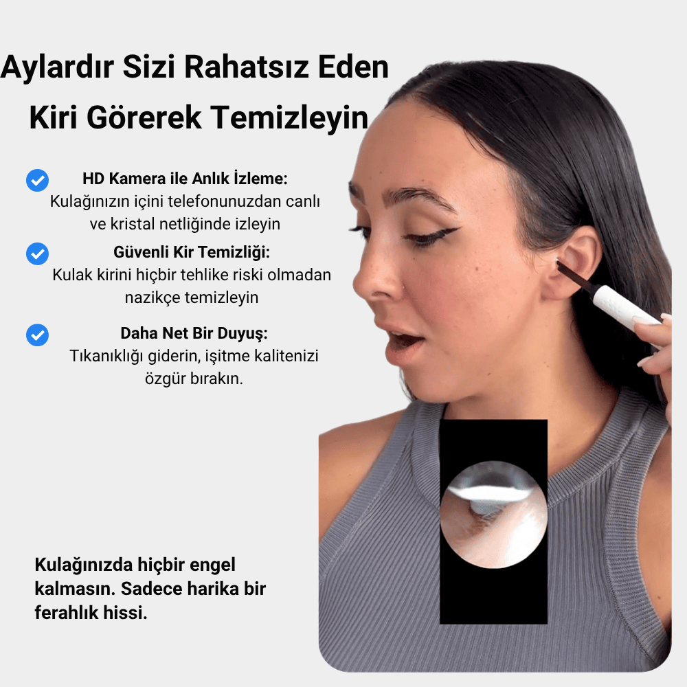 Asivva Kameralı Kulak Temizleme Cihazı