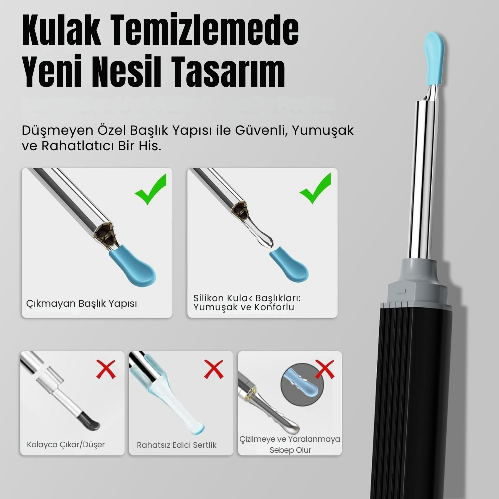 Asivva Kameralı Kulak Temizleme Cihazı